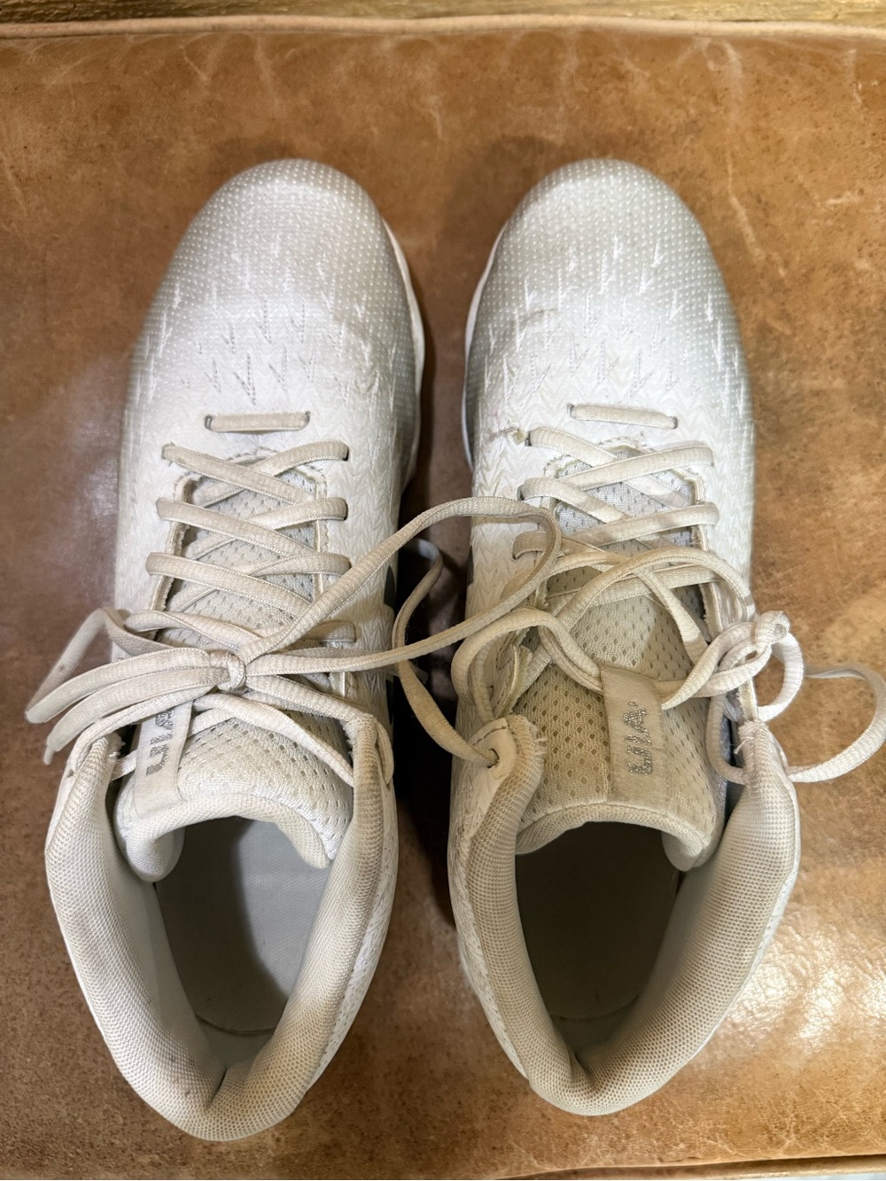Under Armour White Mid-Top Cleats, Men’s 11 - Picture 6 of 8